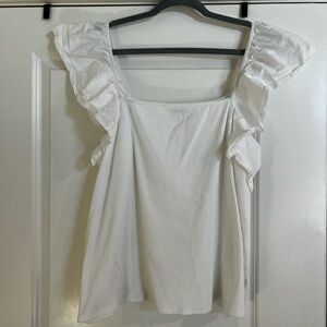 White Ribbed Top!